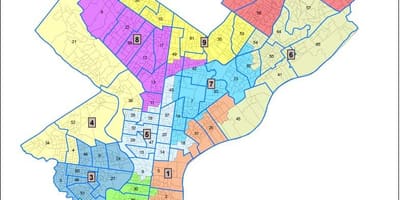 Ward xəritə Philadelphia