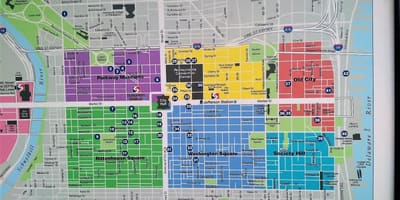 Kart şəhər mərkəzi Philadelphia