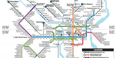 Metro Philadelphia xəritə