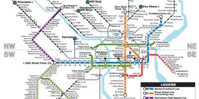 Metro xəritəsi Philadelphia