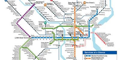 Kart Philadelphia metro